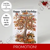 A5 or A4 Personalised Greeting Card - ..