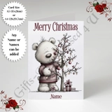 A5 or A4 Personalised Card - Merry Chr.. A5 or A4 Personalised Card - Merry Chr..