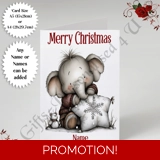 A5 or A4 Personalised Card - Merry Chr..