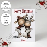 A5 or A4 Personalised Card - Merry Chr..