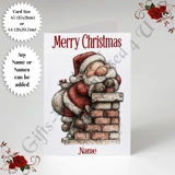A5 or A4 Personalised Card - Merry Chr.. A5 or A4 Personalised Card - Merry Chr..
