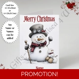A5 or A4 Personalised Card - Merry Chr.. A5 or A4 Personalised Card - Merry Chr..