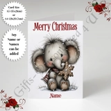 A5 or A4 Personalised Card - Merry Chr.. A5 or A4 Personalised Card - Merry Chr..
