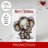 A5 or A4 Personalised Card - Merry Chr..