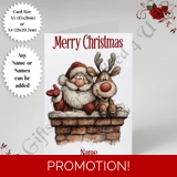 A5 or A4 Personalised Card - Merry Chr..