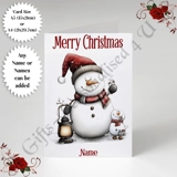 A5 or A4 Personalised Card - Merry Chr.. A5 or A4 Personalised Card - Merry Chr..