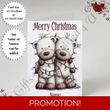 A5 or A4 Personalised Card - Merry Chr..