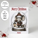 A5 or A4 Personalised Card - Merry Chr.. A5 or A4 Personalised Card - Merry Chr..