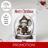 A5 or A4 Personalised Card - Merry Chr..