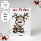 A5 or A4 Personalised Card - Merry Chr.. A5 or A4 Personalised Card - Merry Chr..