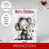 A5 or A4 Personalised Card - Merry Chr..