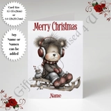 A5 or A4 Personalised Card - Merry Chr.. A5 or A4 Personalised Card - Merry Chr..