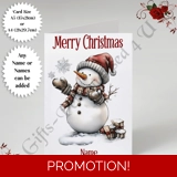 A5 or A4 Personalised Card - Merry Chr.. A5 or A4 Personalised Card - Merry Chr..