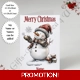 A5 or A4 Personalised Card - Merry..