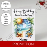 A5 or A4 Personalised Card - Happy Bir.. A5 or A4 Personalised Card - Happy Bir..