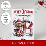 A5 or A4 Personalised Card - Merry Chr.. A5 or A4 Personalised Card - Merry Chr..