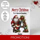 A5 or A4 Personalised Card - Merry Chr..