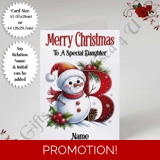 A5 or A4 Personalised Card - Merry Chr..