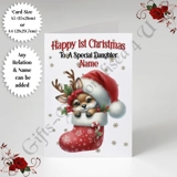 A5 or A4 Personalised Card - Baby - Ha..