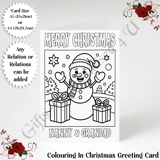 A5 or A4 Personalised Card - Colouring..