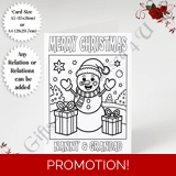 A5 or A4 Personalised Card - Colouring..