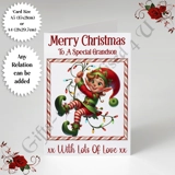 A5 or A4 Personalised Card - Merry Chr.. A5 or A4 Personalised Card - Merry Chr..