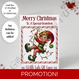 A5 or A4 Personalised Card - Merry Chr.. A5 or A4 Personalised Card - Merry Chr..