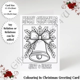 A5 or A4 Personalised Card - Colouring..