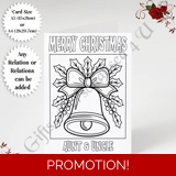 A5 or A4 Personalised Card - Colouring..