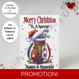 A5 or A4 Personalised Card - Merry Chr..