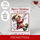 A5 or A4 Personalised Card - Merry Chr.. A5 or A4 Personalised Card - Merry Chr..