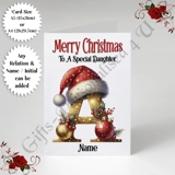 A5 or A4 Personalised Card - Merry Chr..