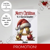 A5 or A4 Personalised Card - Merry Chr.. A5 or A4 Personalised Card - Merry Chr..