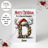 A5 or A4 Personalised Card - Merry Chr..