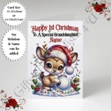 A5 or A4 Personalised Card - Baby - Ha..