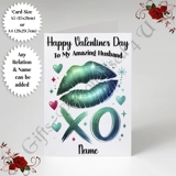 A5 or A4 Personalised Card - Happy Val..