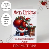 A5 or A4 Personalised Card - Happy Chr.. A5 or A4 Personalised Card - Happy Chr..