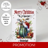 A5 or A4 Personalised Card - Merry Chr..