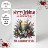 A5 or A4 Personalised Card - Merry Chr.. A5 or A4 Personalised Card - Merry Chr..