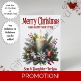 A5 or A4 Personalised Card - Merry Chr.. A5 or A4 Personalised Card - Merry Chr..