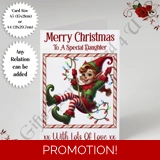 A5 or A4 Personalised Card - Merry Chr.. A5 or A4 Personalised Card - Merry Chr..