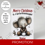 A5 or A4 Personalised Card - Merry Chr..
