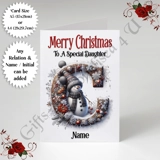 A5 or A4 Personalised Card - Merry Chr..