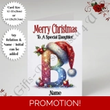 A5 or A4 Personalised Card - Merry Chr.. A5 or A4 Personalised Card - Merry Chr..