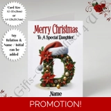 A5 or A4 Personalised Card - Merry Chr.. A5 or A4 Personalised Card - Merry Chr..