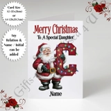 A5 or A4 Personalised Card - Merry Chr..