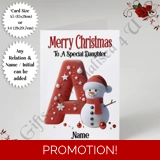 A5 or A4 Personalised Card - Merry Chr.. A5 or A4 Personalised Card - Merry Chr..
