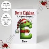 A5 or A4 Personalised Card - Merry Chr..