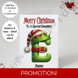 A5 or A4 Personalised Card - Merry Chr..