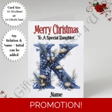 A5 or A4 Personalised Card - Merry Chr.. A5 or A4 Personalised Card - Merry Chr..
